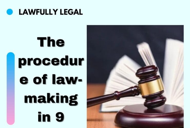 The procedure of law-making in 9 steps.