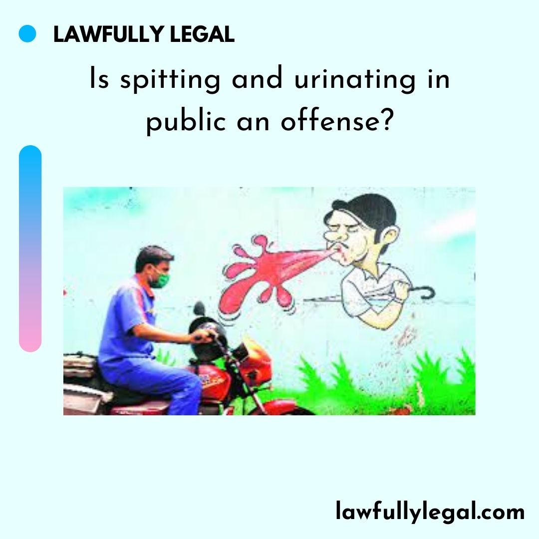Is spitting and urinating in public an offense?-What are the laws relating to this?